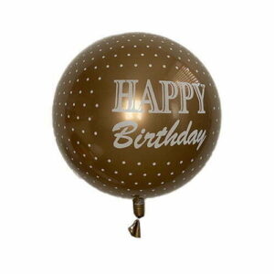 בלון זהב נקודות happy birthday